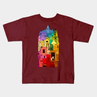 Historic Galena Illinois Rainbow Kids T-Shirt